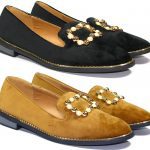 Suede loafers flats
