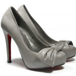 High heels bow red sole