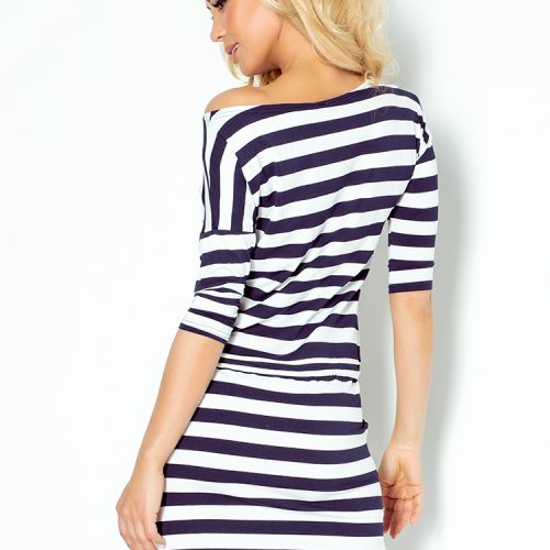 Sporty dress – Blue stripes 2x2cm 13-46