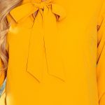 140-13 Blouse with bond – mustard color