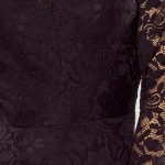 170-1 Lace dress with neckline – black